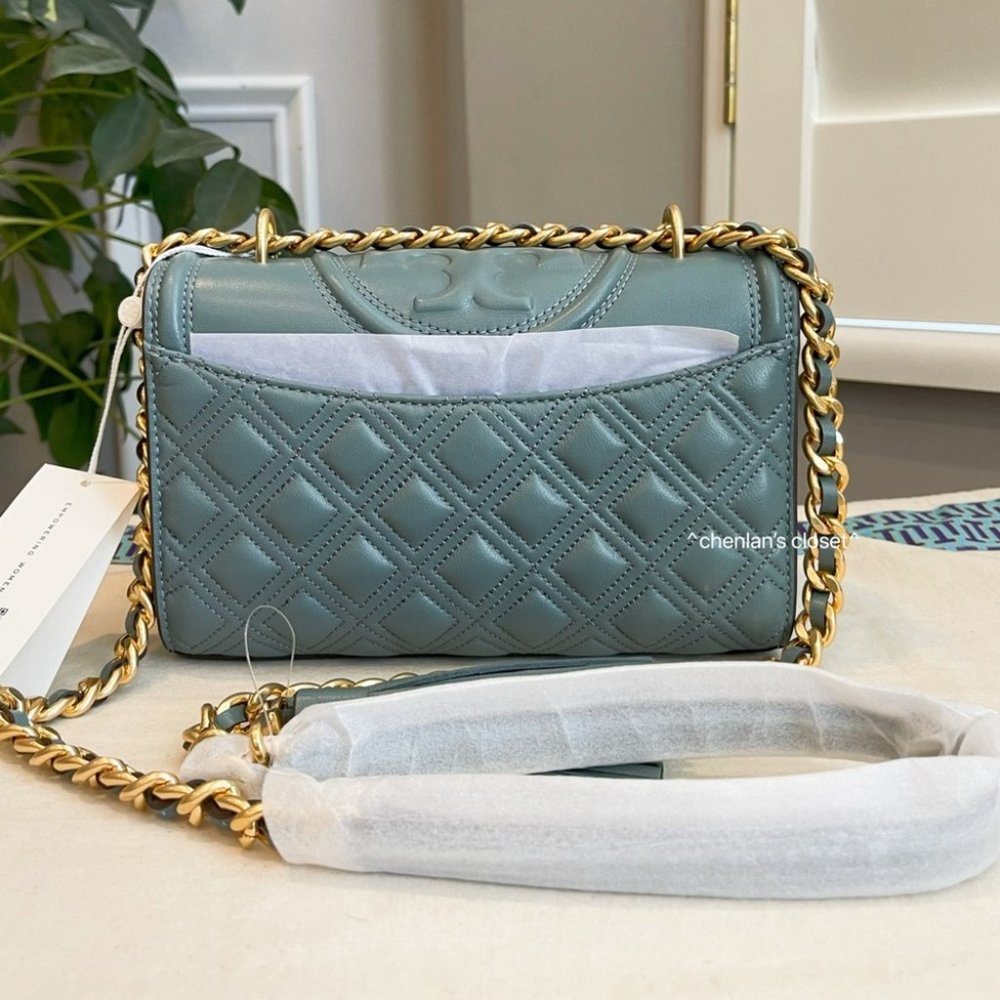 🔥 NeW! Tory Burch Fleming Small Convertible Shoulder Bag - Picture 10 of 17